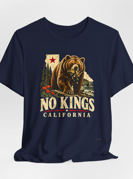 "No Kings California" Unisex Jersey Short Sleeve Tee