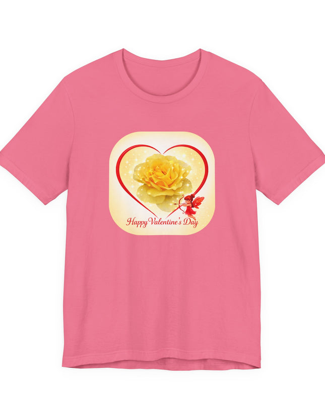 "Happy Valentine's Day" Unisex Jersey Short Sleeve Tee