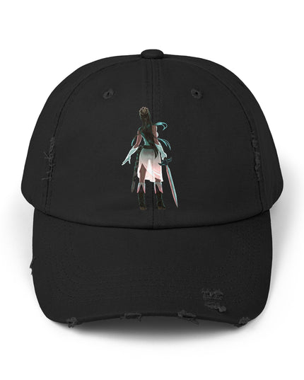 "Female warrior" Unisex Distressed Cap