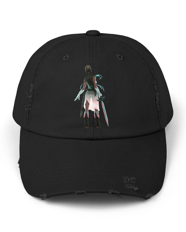 "Female warrior" Unisex Distressed Cap