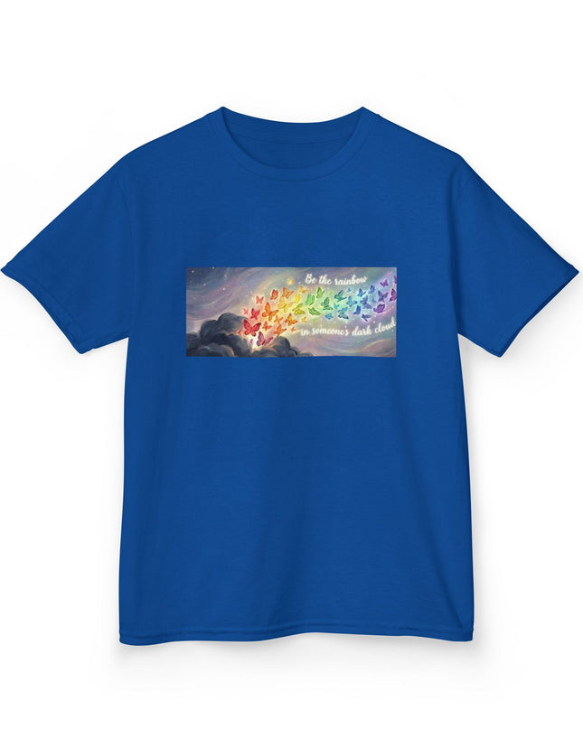 "Be the Rainbow in Someone's Dark Cloud" Kids Heavy Cotto Tee