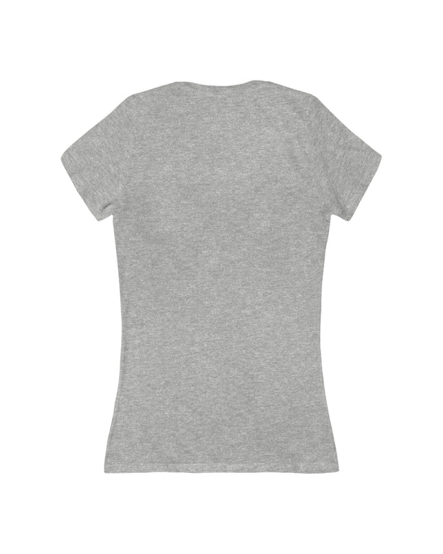 "Be the Rainbow in Someone's Dark Cloud" Women's Jersey Short Sleeve Deep V-Neck Tee