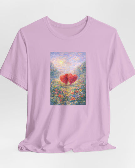 "Valentine's Day - Monet Style" Unisex Jersey Short Sleeve Tee