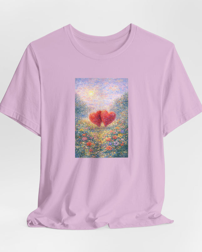 "Valentine's Day - Monet Style" Unisex Jersey Short Sleeve Tee