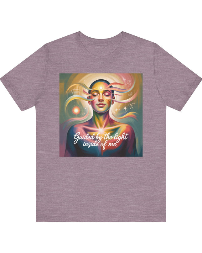 "Guided by the Light Inside of Me" Unisex Jersey Short Sleeve Tee