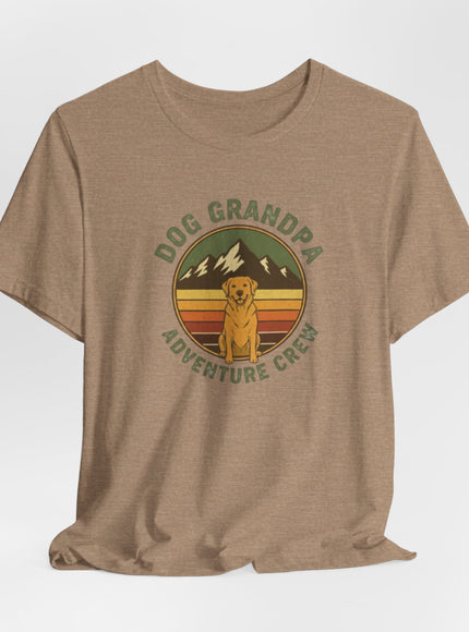 "Dog Grandpa Adventure Crew" Unisex Jersey Short Sleeve Tee