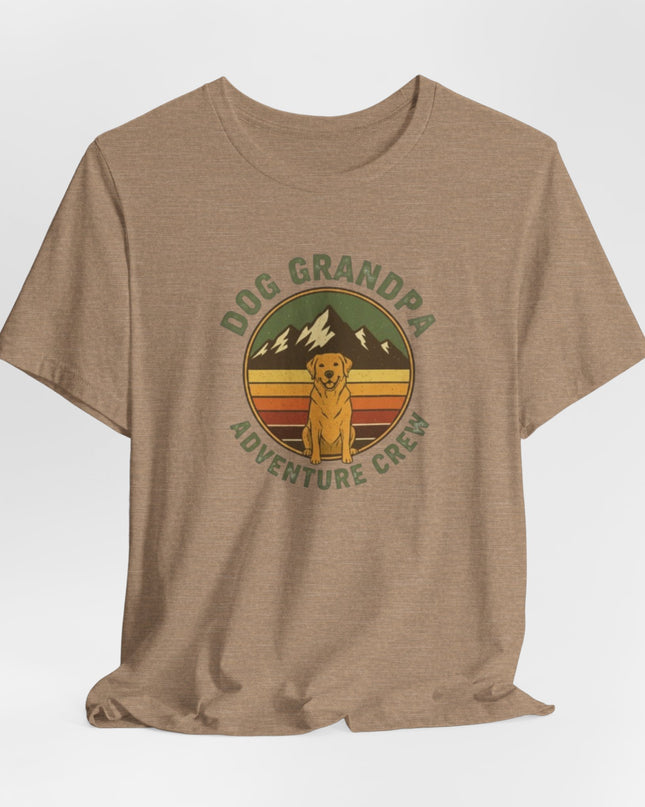"Dog Grandpa Adventure Crew" Unisex Jersey Short Sleeve Tee