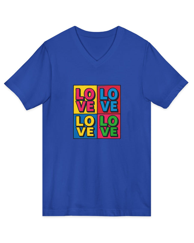 "Love, (Andy Warhol style)" Ladies' V-Neck T-Shirt