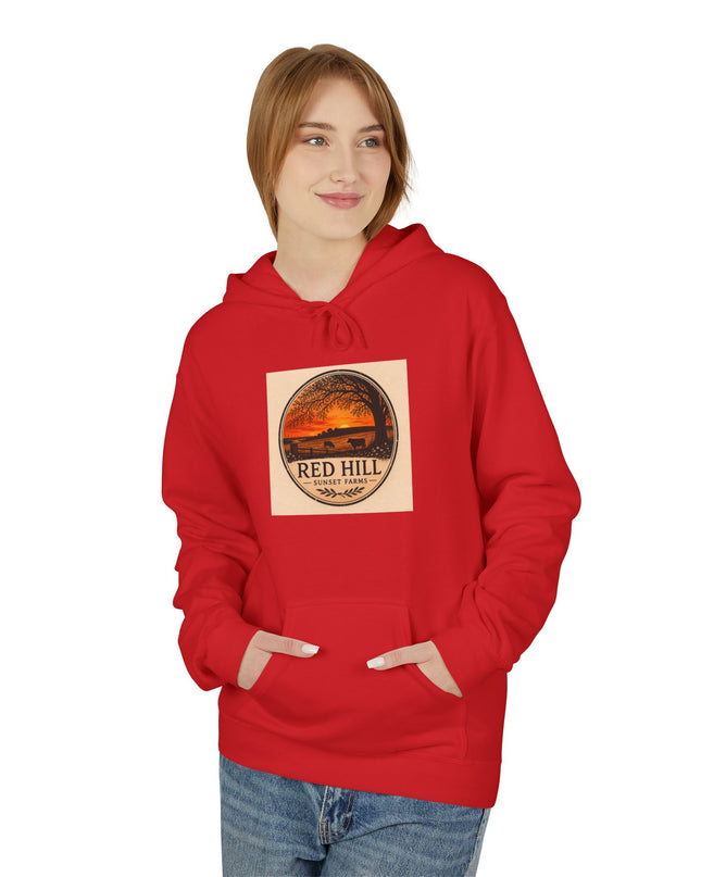 "Red Hill Sunset Farms" Unisex Midweight Softstyle Fleece Hoodie