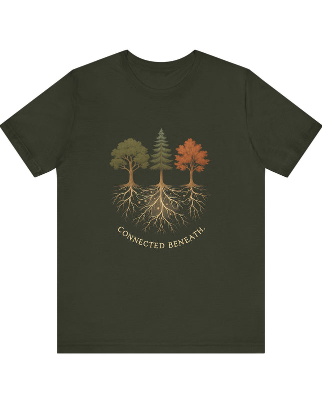 "Connected Beneath" Unisex Jersey Short Sleeve Tee