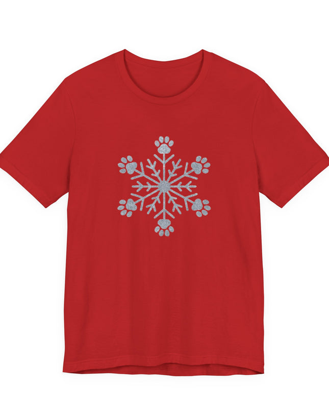 "Snowflake with paws" Unisex Jersey Short Sleeve Tee