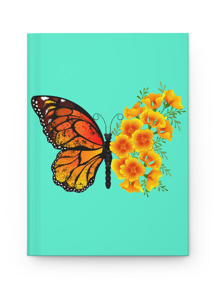 "Butterfly Poppies" Hardcover Journal Matte
