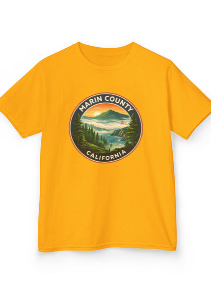 "Marin County, Above the Fog - no text" Kids Heavy Cotton Tee