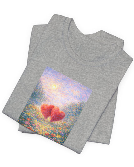 "Valentine's Day - Monet Style" Unisex Jersey Short Sleeve Tee