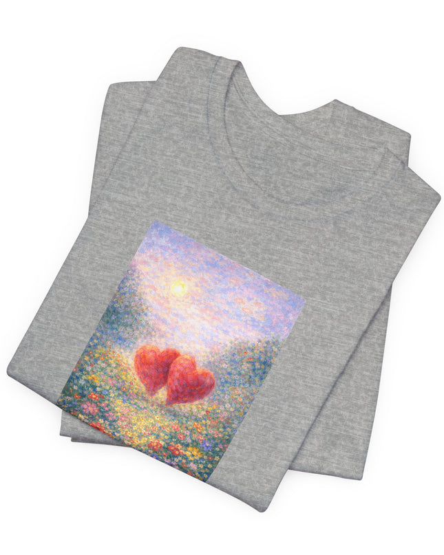 "Valentine's Day - Monet Style" Unisex Jersey Short Sleeve Tee