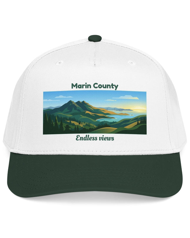 "Marin County - Endless Views" Mid Profile Baseball Cap