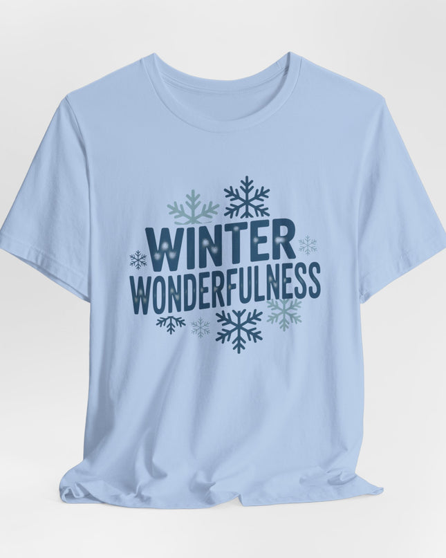 "Winter Wonderfulness" Unisex Jersey Short Sleeve Tee