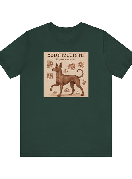 "Xoloitzcuintli - el perro mexicano" Unisex Jersey Short Sleeve Tee