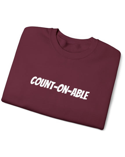 "Count-on-able" Unisex Embroidered Sweatshirt