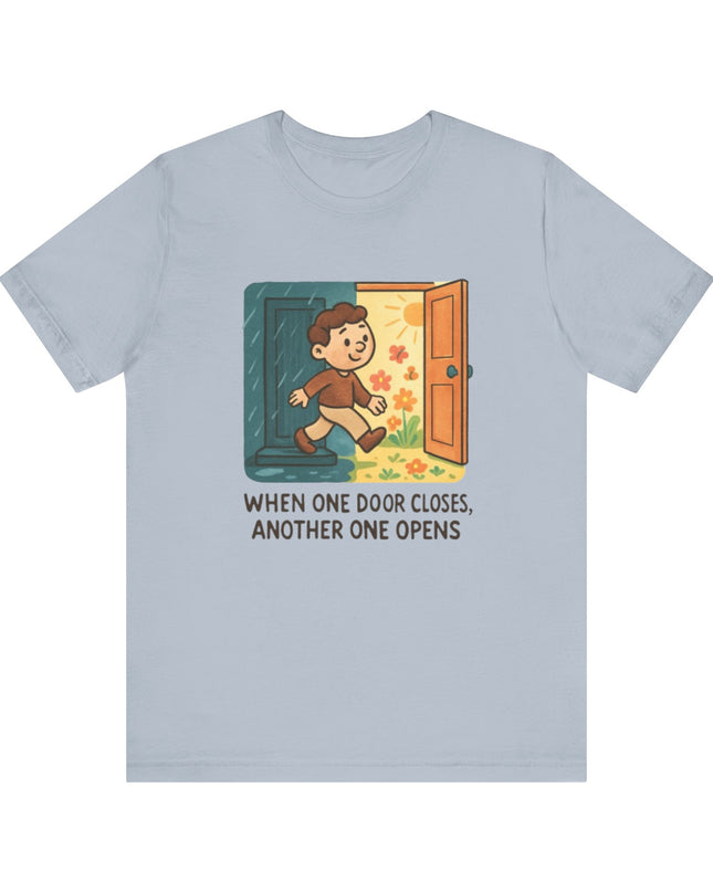 "Door Closes" Unisex Jersey Short Sleeve Tee