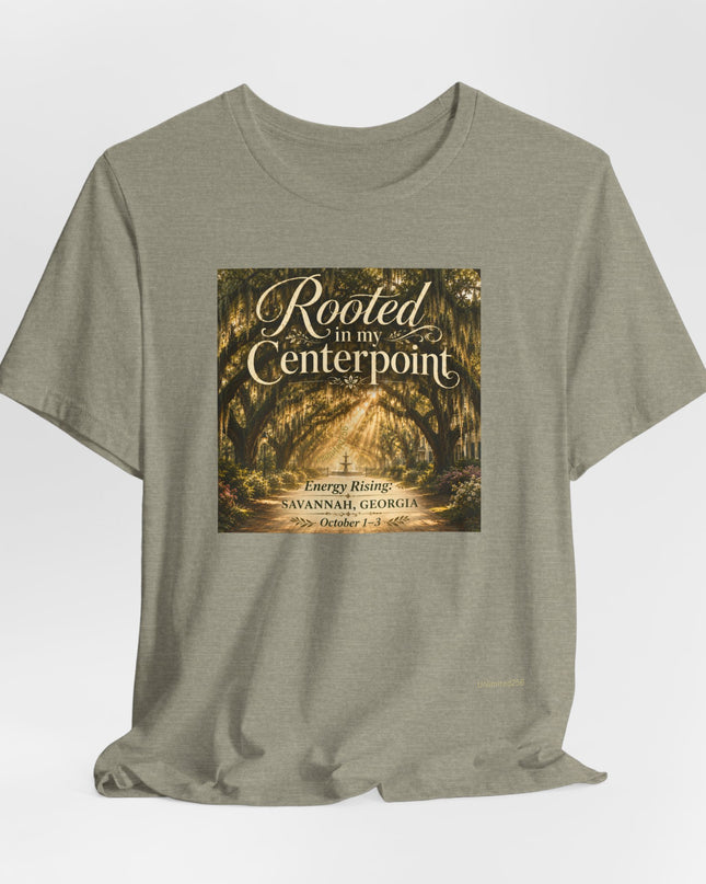 "Rooted in my Centerpoint" Unisex Jersey Short Sleeve Tee