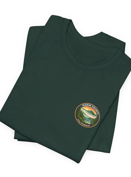 "Marin County - Above the Fog - No Text" (2-sided) Unisex Jersey Short Sleeve Tee