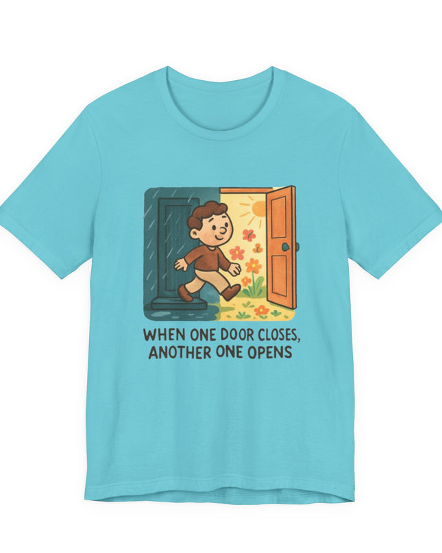 "Door Closes" Unisex Jersey Short Sleeve Tee