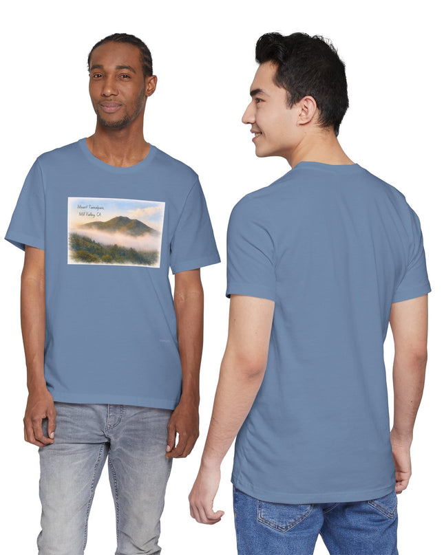 "Mount Tamalpais, Mill Valley, California" Unisex Jersey Short Sleeve Tee