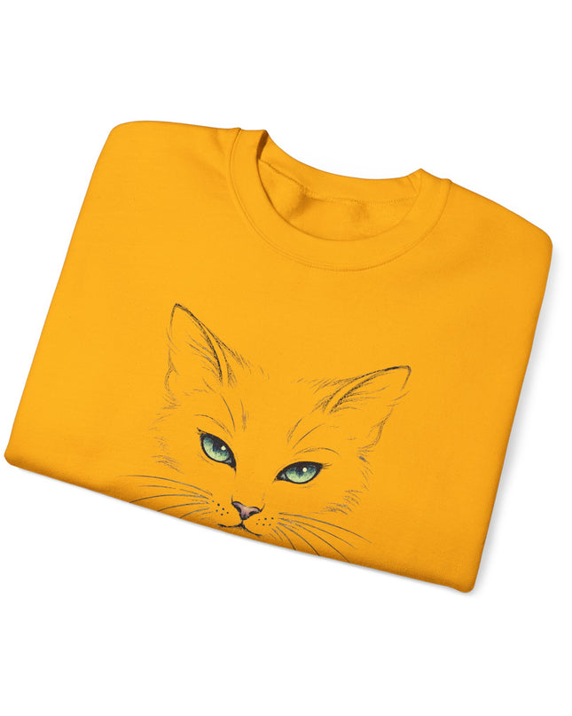 "Cat Face Sketch" Unisex Adult Sweatshirt