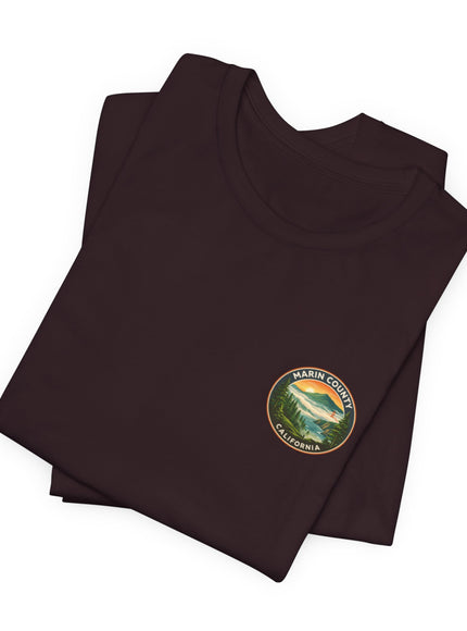 "Marin County - Above the Fog - No Text" (2-sided) Unisex Jersey Short Sleeve Tee
