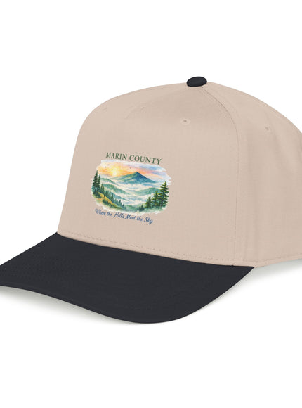 "Marin County, Where the Hills Meet the Sky" Mid Profile Baseball Cap