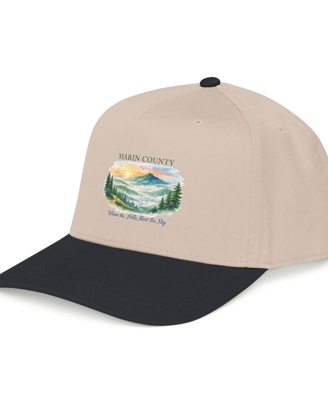 "Marin County, Where the Hills Meet the Sky" Mid Profile Baseball Cap