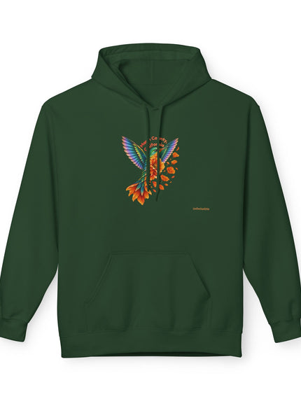 "Hummingbird and Poppies" Unisex Midweight Softstyle Fleece Hoodie