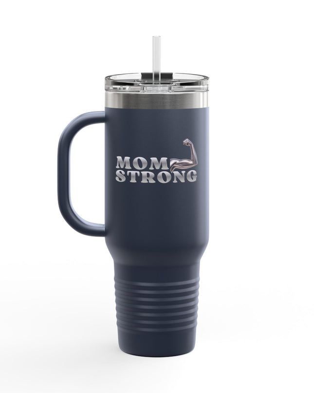 "Mom Strong" Insulated Travel Mug, 40oz