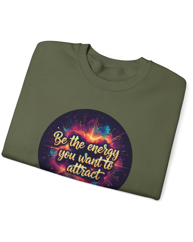 "Be the Energy You Want to Attract" Unisex Adult Sweatshirt