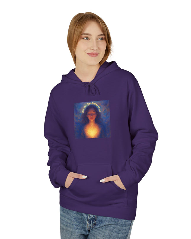 "With the Light Inside of Me" Unisex Midweight Softstyle Fleece Hoodie