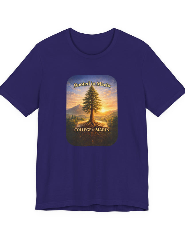 "Rooted in Marin, College of Marin" Unisex Jersey Short Sleeve Tee