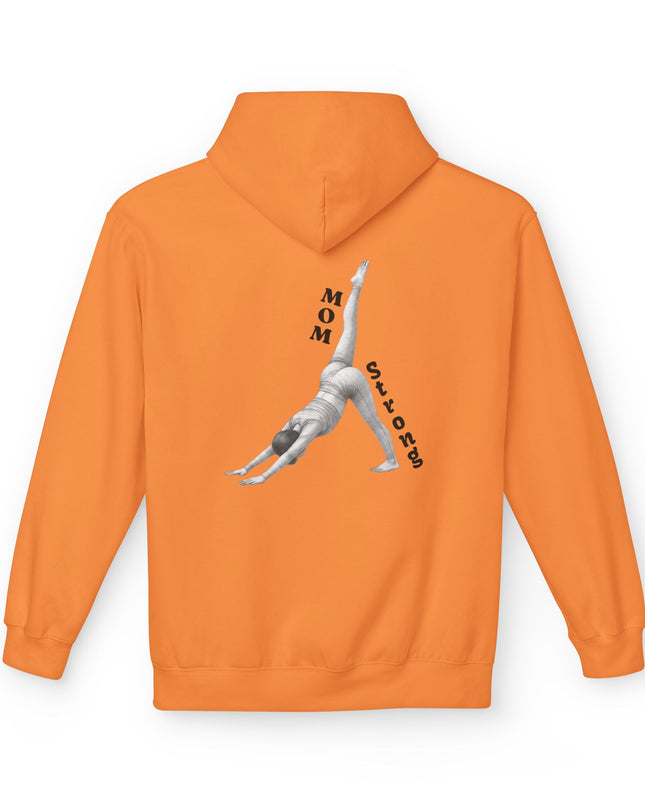 "Mom Strong Pilates" (Darker ink on both sides) Unisex Midweight Softstyle Fleece Hoodie