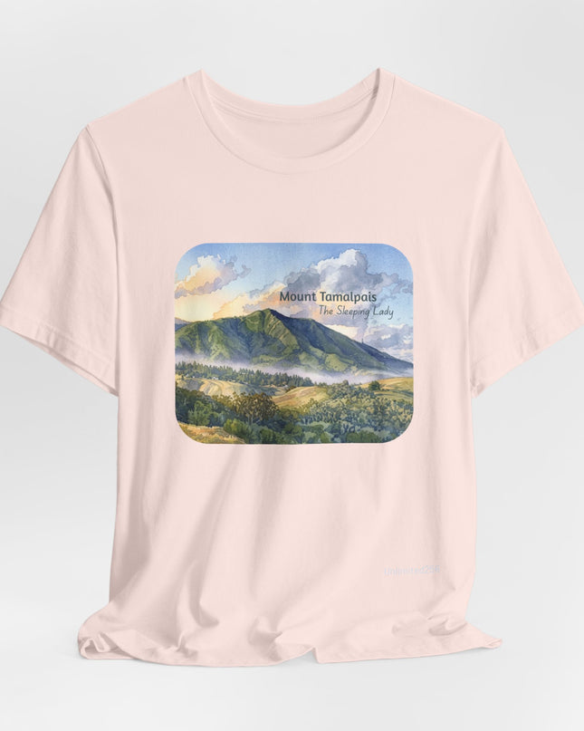 "Mount Tamalpais, the Sleeping Lady" Unisex Jersey Short Sleeve Tee
