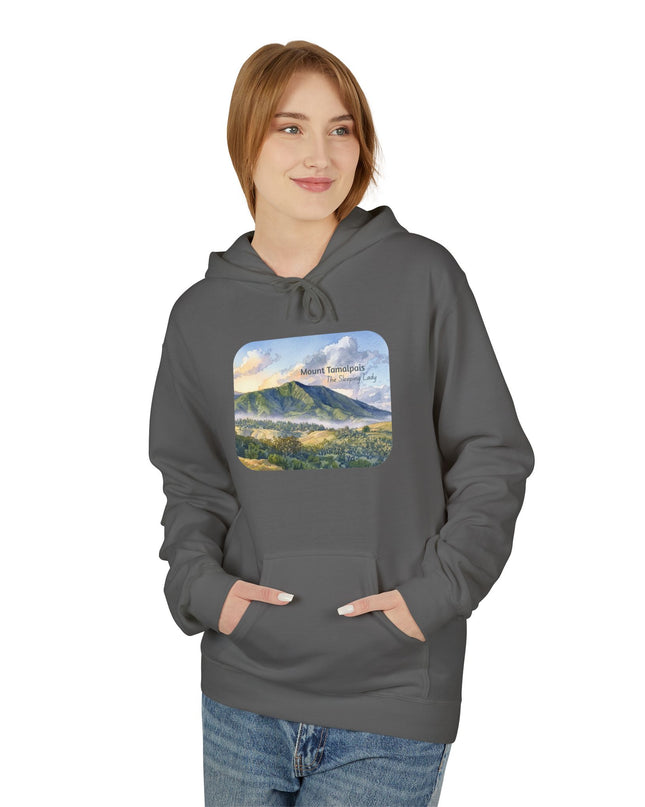 "Mount Tamalpais, the Sleeping Lady" Unisex Midweight Softstyle Fleece Hoodie