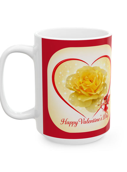 "Happy Valentine's Day" Ceramic Mug, (11oz, 15oz)