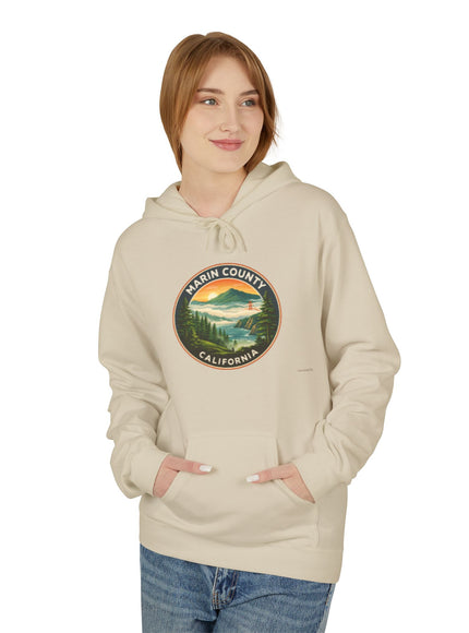 "Marin County, Above the Fog - no text" Unisex Midweight Softstyle Fleece Hoodie