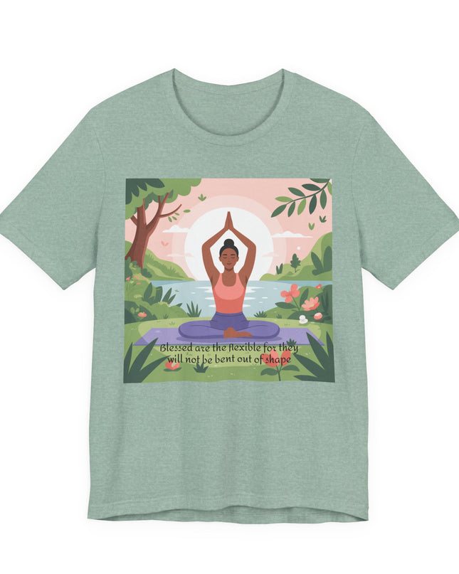 "Blessed are the Flexible" Unisex Short Sleeve Tee