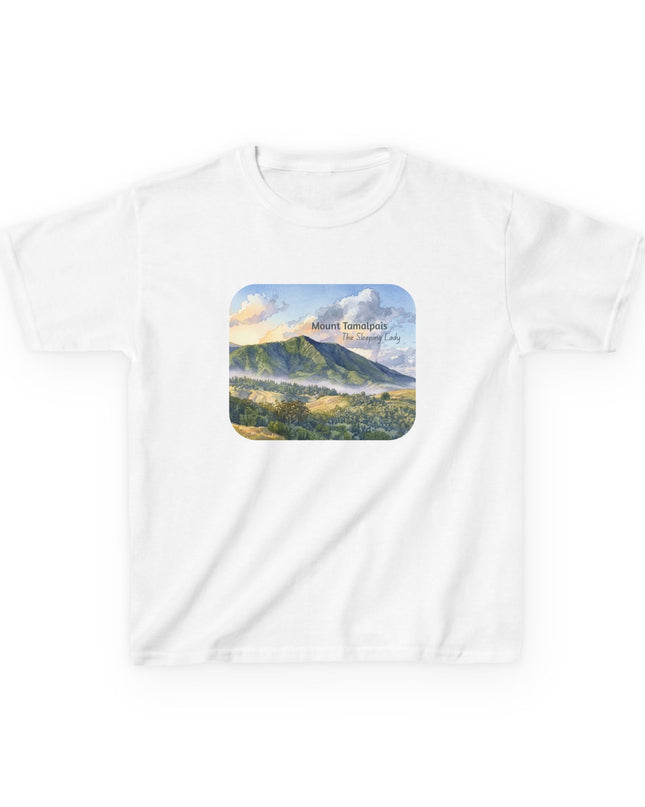 "Mount Tamalpais, the Sleeping Lady" Kids Heavy Cotton Tee