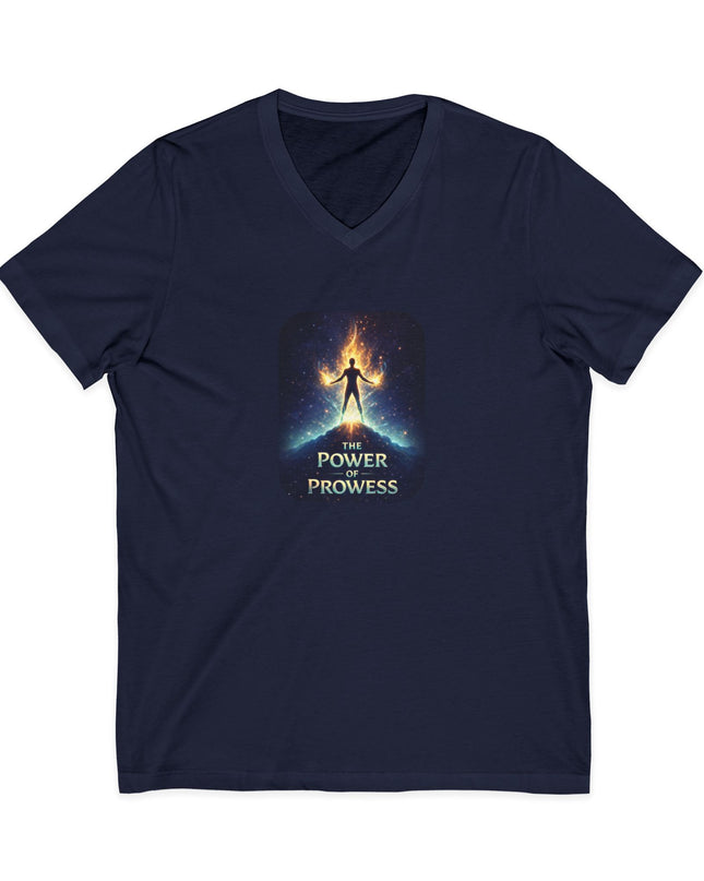 "The Power of Prowess" Unisex Jersey Short Sleeve V-Neck Tee