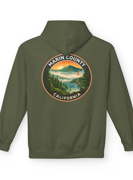 "Marin County, Above the Fog- no text" Unisex Midweight Softstyle Fleece Hoodie