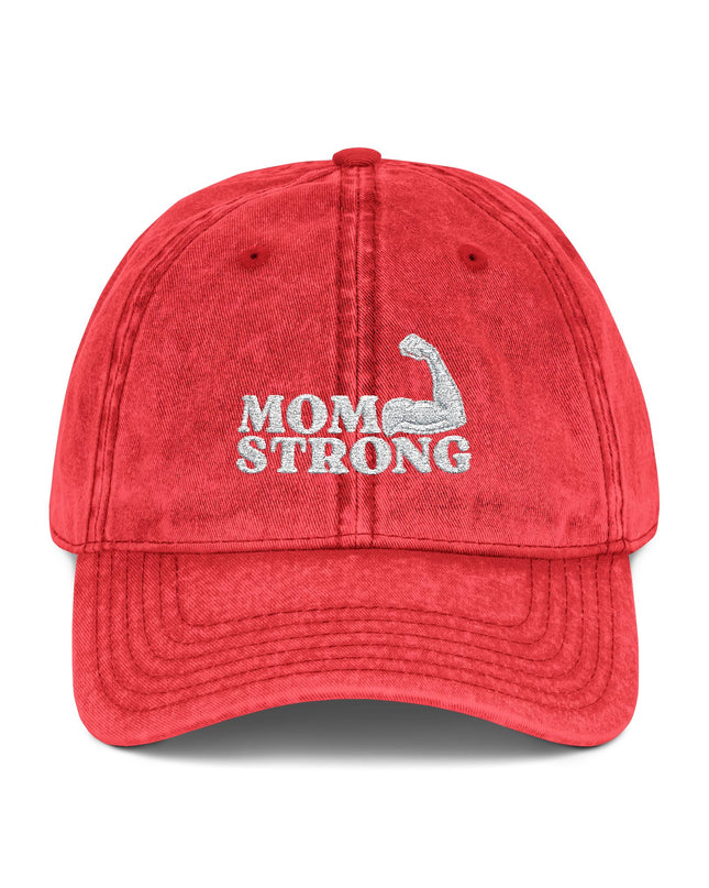 "Mom Strong" Vintage Cap (Embroidery)