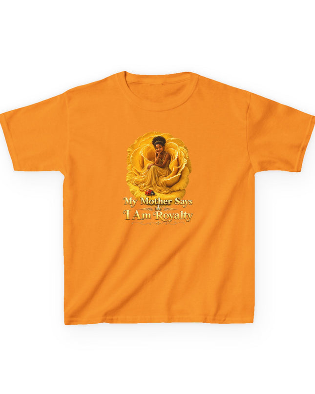 "My Mother Says I am Royalty" Kids Heavy Cotton Tee