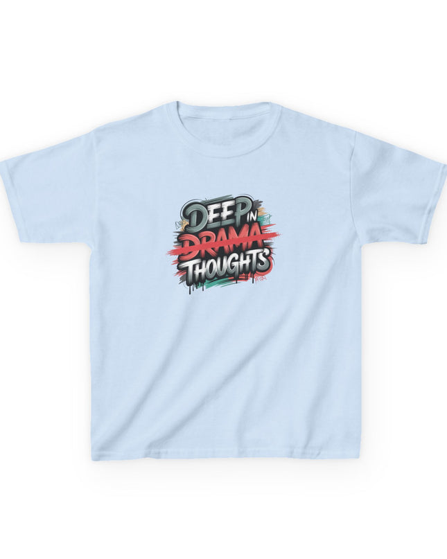 "Deep in Drama Thoughts" Kids Heavy Cotton Tee