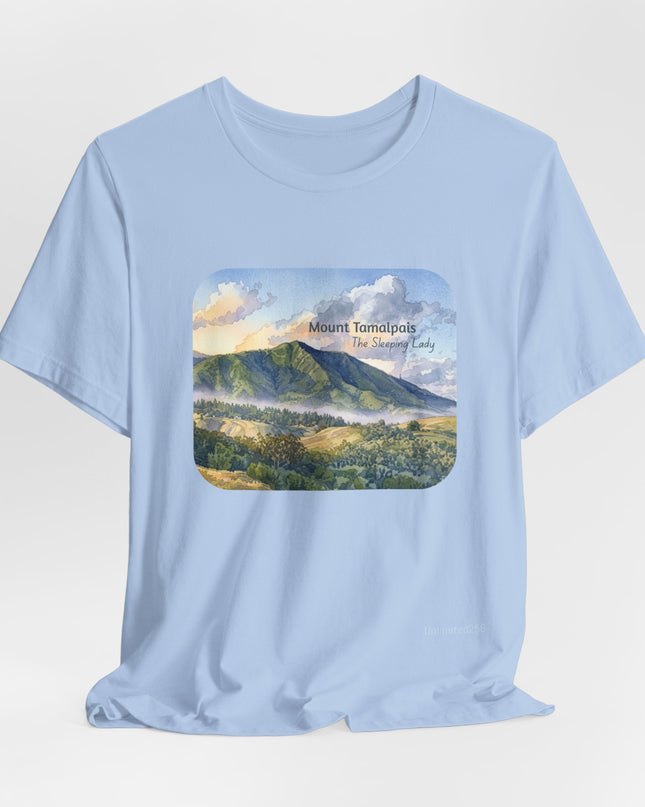 "Mount Tamalpais, the Sleeping Lady" Unisex Jersey Short Sleeve Tee